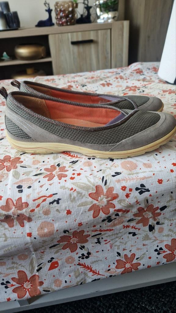 Ecco ballerina/instapper schoenen maat 39, Ecco, Grijs, Ballerina's, Ophalen of Verzenden