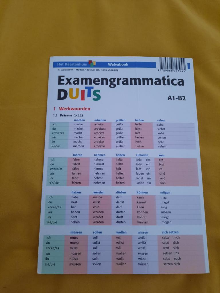 Examengrammatica Duits A1-B2, Boeken, Studieboeken en Cursussen, Niet van toepassing, Henk Snoeijing, Alpha, Ophalen