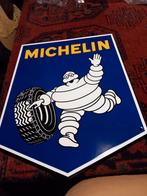 Super mooi groot emaile  Michelin 45x37cm met een kleine   b, Verzamelen, Merken en Reclamevoorwerpen, Ophalen of Verzenden, Zo goed als nieuw