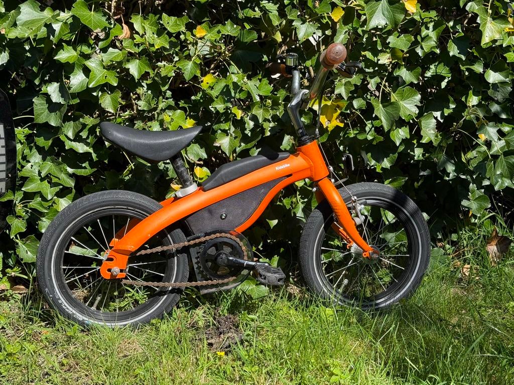 BMW Kinderfiets Loopfiets Combinatie 14 inch - Oranje, Ophalen of Verzenden, Gebruikt, Loopfiets