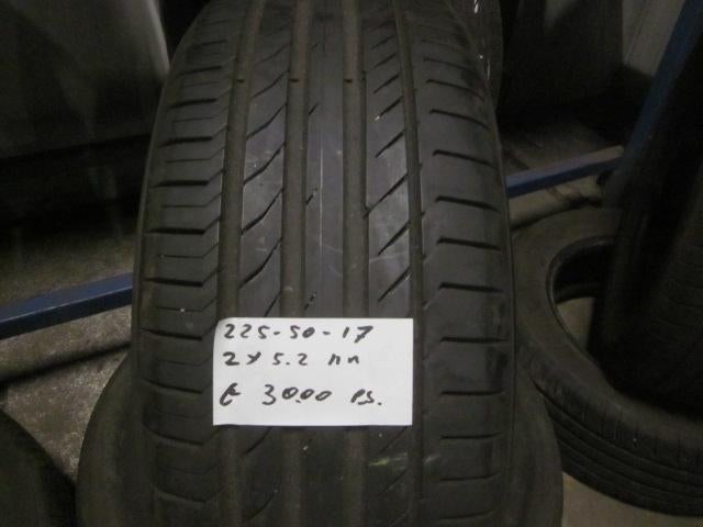 225 50 17 Continental ContiSportContact 5 zomerbanden, Auto-onderdelen, Banden en Velgen, Gebruikt, 17 inch, Ophalen of Verzenden