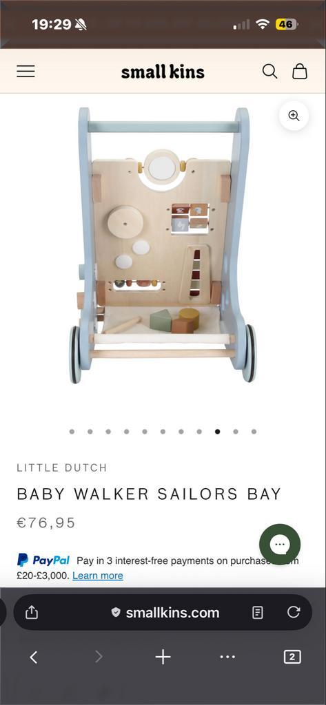 Little Dutch Baby Walker, Kinderen en Baby's, Speelgoed | Babyspeelgoed, Zo goed als nieuw, Overige typen, Ophalen of Verzenden