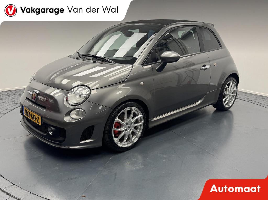Fiat 500C 1.4-16V 140PK Abarth Cabriolet Automaat-Carplay-Cl, Auto's, Fiat, Euro 5, Gebruikt, Huisgarantie, 4 cilinders