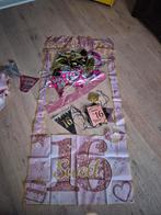 Sweet 16 Feestdecoratie Set - Roze en Goud, Ophalen of Verzenden, Zo goed als nieuw, Versiering, Verjaardag