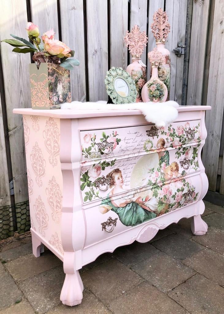 Prachtig gerestylde Buikkast, Mandysmaison, 105 cm of meer, Ophalen of Verzenden, Minder dan 50 cm