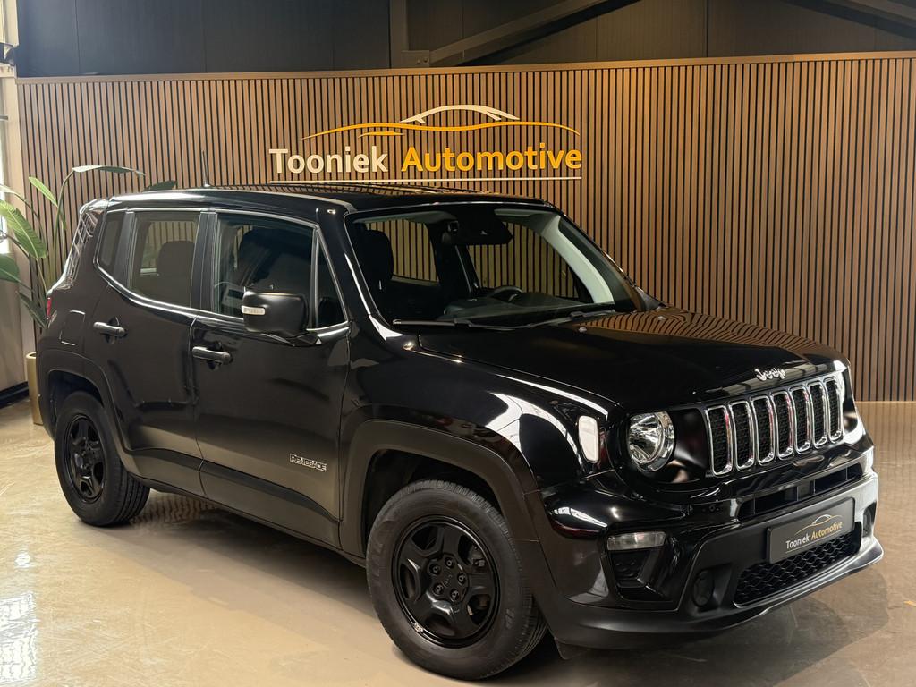 Jeep Renegade 1.0T Sport Airco El. Ramen (bj 2020), Auto's, Voorwielaandrijving, 15 km/l, Start-stop-systeem, Zwart