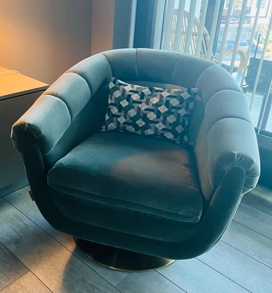 Dutchbone fauteuil, Huis en Inrichting, Fauteuils, Ophalen, 75 tot 100 cm, Zo goed als nieuw, Stof