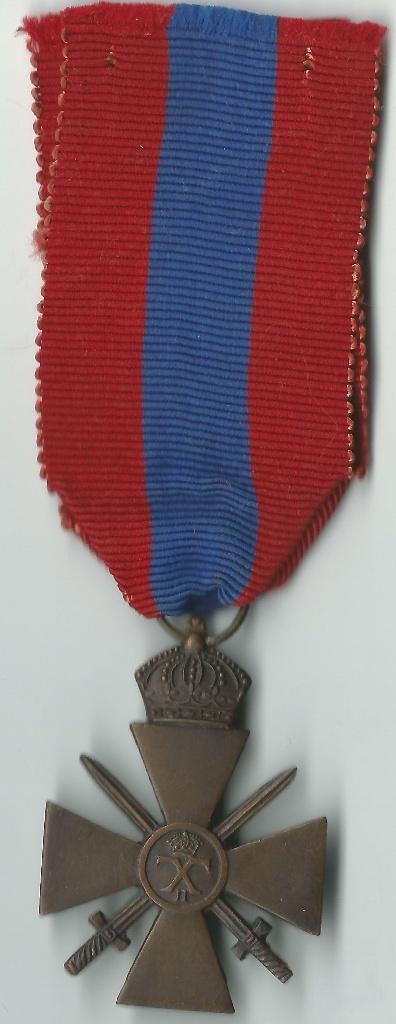 GRIEKENLAND 1940 War Cross, Bronze, 3rd. class, solid crown, Verzamelen, Militaria | Tweede Wereldoorlog, Verzenden, Landmacht