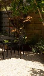 HAY Palissade tuinset: tafel en 4 stoelen, Ophalen, Gebruikt, Metaal