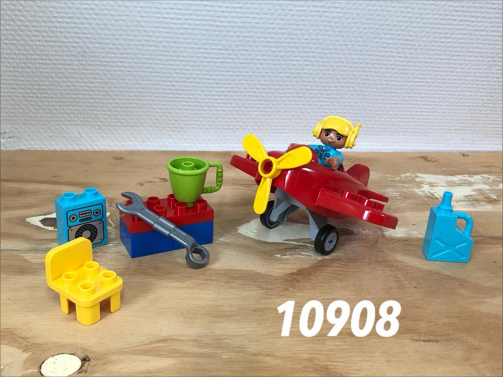 Duplo vliegtuig 10908 (compleet) 6, Ophalen of Verzenden, Zo goed als nieuw, Complete set, Duplo