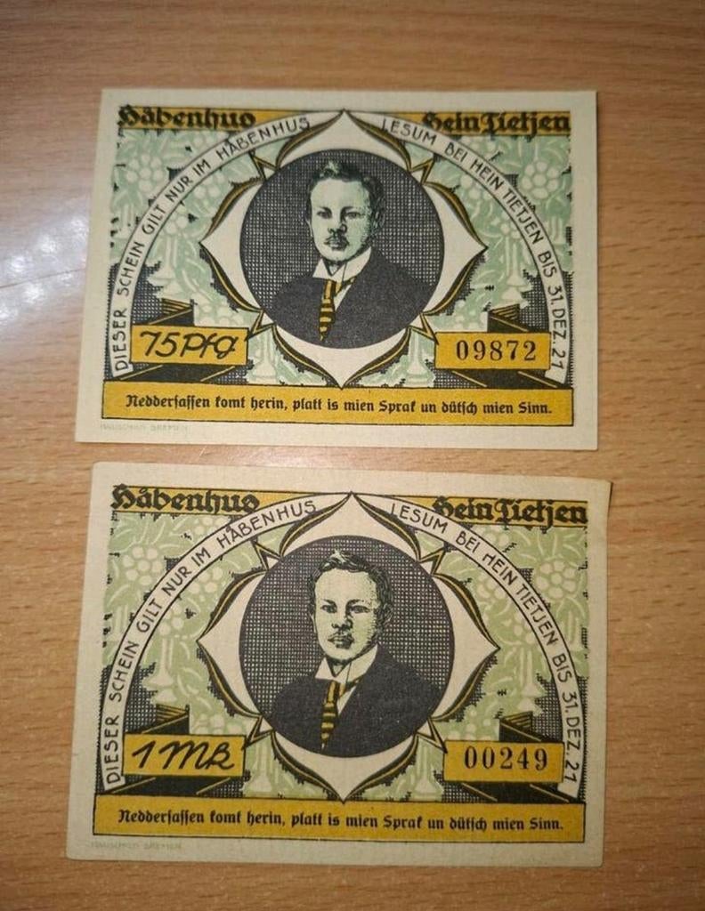 Duits Notgeld Lesum Noodgeld, Postzegels en Munten, Bankbiljetten | Europa | Niet-Eurobiljetten, Ophalen of Verzenden, Duitsland