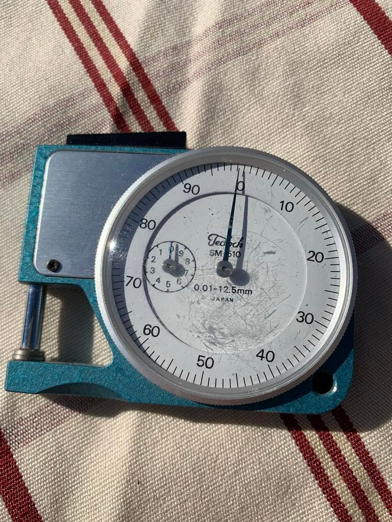 Tedock SM-510 Dikte Meter 0.01-12.5mm, Ophalen, Gebruikt, Overige meters