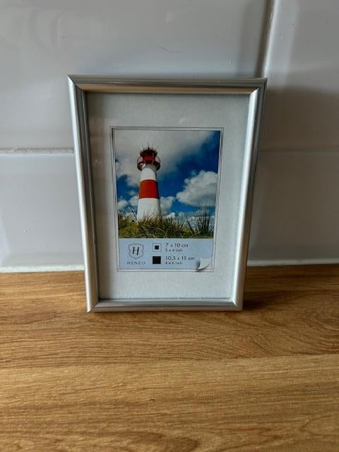 S27-zilveren fotolijstje voor foto 7x10cm of 10,5x15cm, Ophalen, Minder dan 50 cm, Gebruikt, Minder dan 50 cm