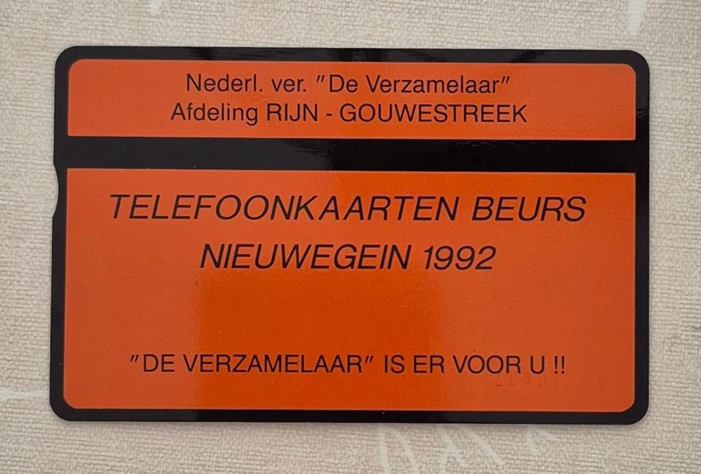 Telefoonkaarten beurs Nieuwegein 1992 gouwestreek, Ophalen of Verzenden