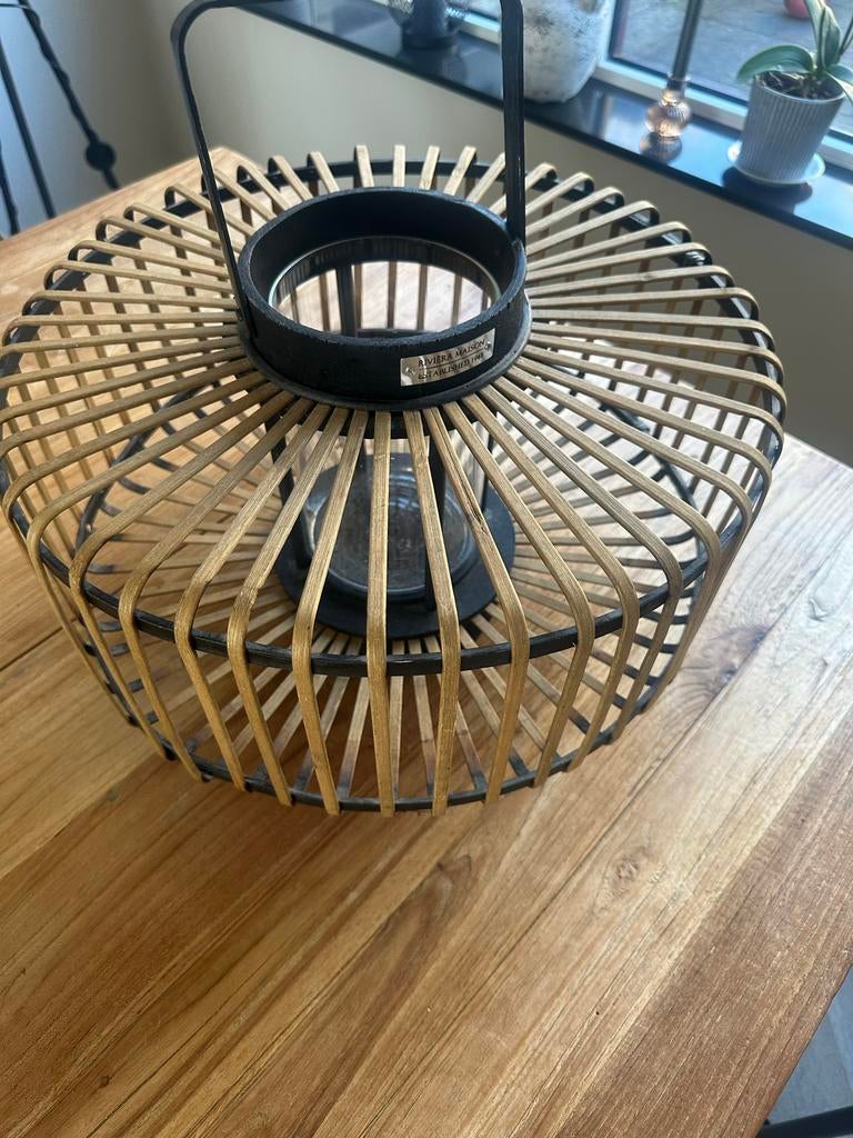 Riviera Maison Bamboe Lantaarn / Lamp, Ophalen of Verzenden, Zo goed als nieuw