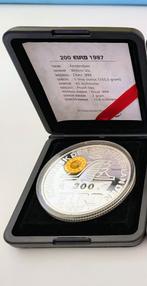 200€ munt 5oz zilver 2g goud, Postzegels en Munten, Munten | Nederland, Ophalen of Verzenden, Koningin Beatrix, Zilver
