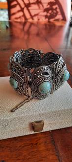 Antieke  armband met Perzisch turkoois, Ophalen of Verzenden, Overige materialen, Armband, Met edelsteen