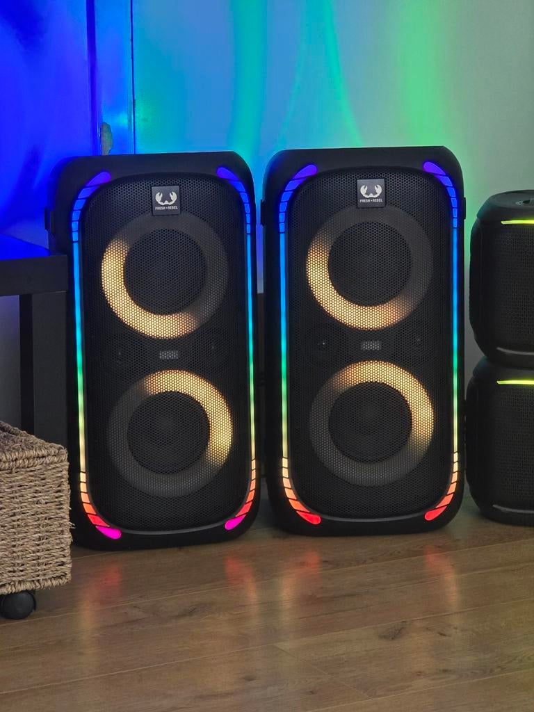 2 x Fresh 'n Rebel Party Loud L boxen € 375 samen, Audio, Tv en Foto, Luidsprekers, Overige typen, Zo goed als nieuw, 120 watt of meer