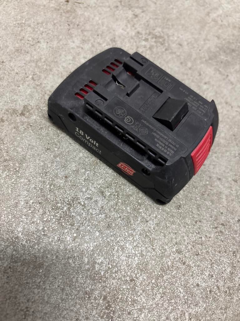 Bosch 18V Accu 1,3Ah Compact - Gebruikt, Ophalen of Verzenden, Gebruikt, Minder dan 400 watt, Overige typen