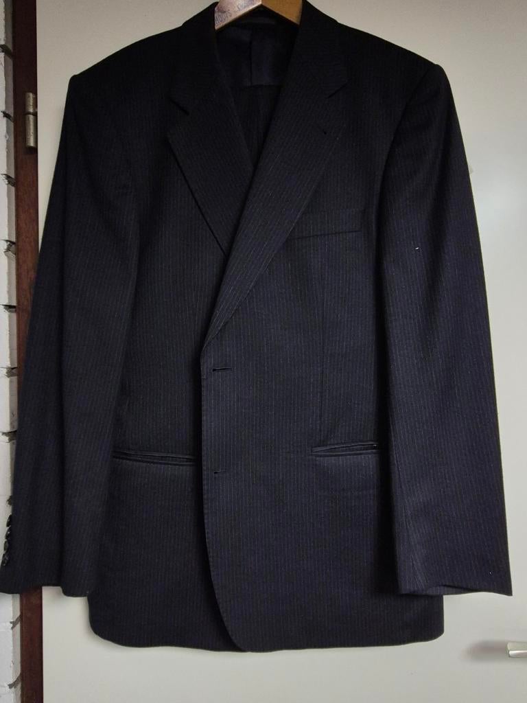 Eduard Dressler Kostuum - Zwart met krijtstreep, Eduard Dressler, Zwart, Overige maten, Ophalen of Verzenden