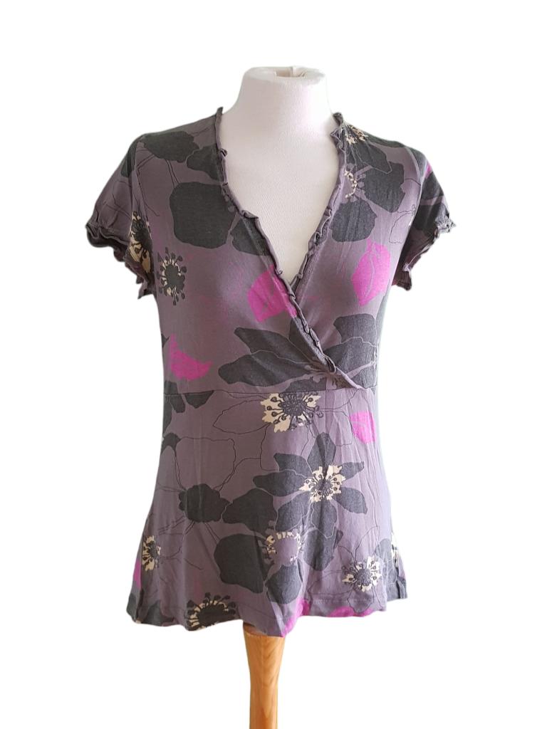Mooie gebloemde ESPRIT top maat XL., Kleding | Dames, Tops, Verzenden, Maat 46/48 (XL) of groter, Zo goed als nieuw, Korte mouw