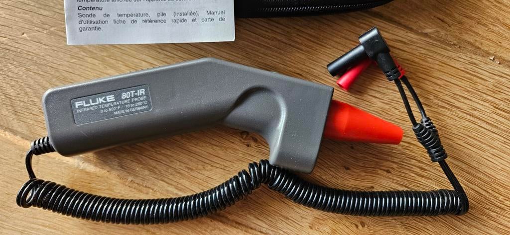 FLUKE 80T-IR Infrarood Temperatuursonde in etui, Ophalen of Verzenden, Zo goed als nieuw