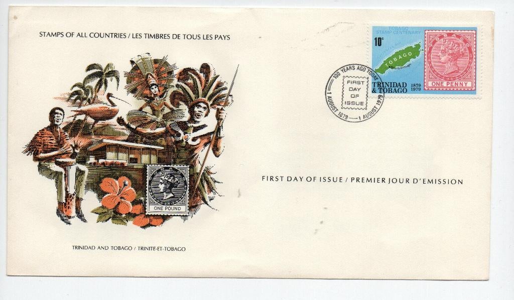 Trinidad and Tobago. Poststuk FDC 1979 met mi. 326, Postzegels en Munten, Postzegels | Eerstedagenveloppen, Ophalen of Verzenden