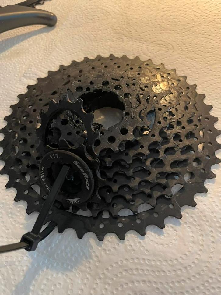Achtercassette en kettingblad, Fietsen en Brommers, Fietsonderdelen, Gebruikt, Derailleur of Ketting, Ophalen of Verzenden