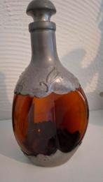 Antieke Dimple whiskyfles met tinnen beslag, Ophalen of Verzenden
