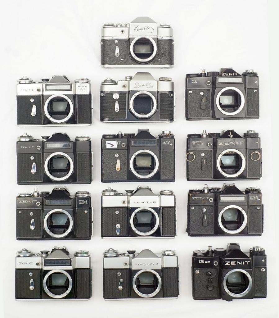 Zenit (ЗЕНИТ) camera body's (M39 en M42), diverse types, Ophalen of Verzenden, Compact, Overige Merken