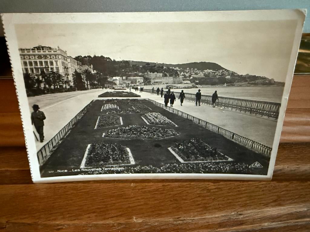 Ansichtkaart Nice, Les Nouvelles Terrasses, 1932, Ophalen of Verzenden, 1920 tot 1940, Gelopen, Frankrijk