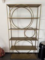 Gouden open kast met cirkels, Met plank(en), Gebruikt, 100 tot 150 cm, Ophalen of Verzenden