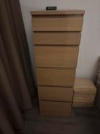 Malm ladekast 6 lades ikea, Huis en Inrichting, Kasten | Ladekasten, Ophalen, 50 tot 100 cm, Zo goed als nieuw, 3 of 4 laden