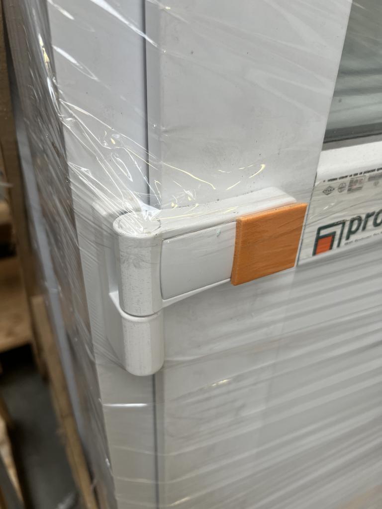 Kunststof buitendeur 90 x 204 wit RAL 9016, Niet ingevuld, 80 tot 100 cm, Niet ingevuld, Nieuw