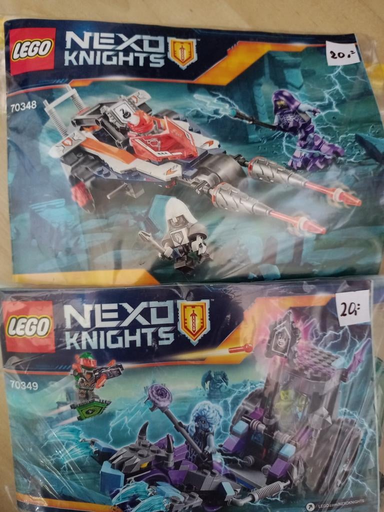 LEGO Nexo Knights complete sets 70348 en 70349, Ophalen of Verzenden, Zo goed als nieuw