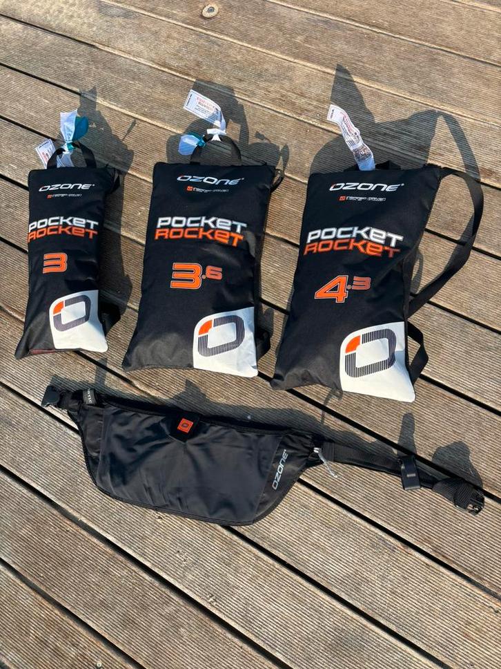 Complete Set Ozone Pocket Rocket 3.0 / 3.6 / 4.3, Watersport en Boten, Wingsurfen, Gebruikt, Wingsurf-wing, Ophalen of Verzenden