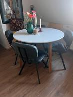 Ronde eettafel + 4 industriële stoelen – snel ophalen!, Ophalen, 50 tot 100 cm, 100 tot 150 cm, Rond