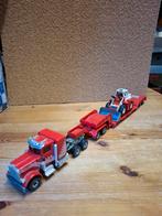 Siku Peterbilt met dieplader en shovel, Ophalen of Verzenden, Gebruikt, Bus of Vrachtwagen, SIKU