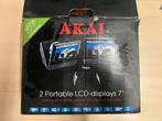 AKAI draagbare DVD speler met 2 schermen + gamepad, Ophalen of Verzenden, Zo goed als nieuw, Overige formaten