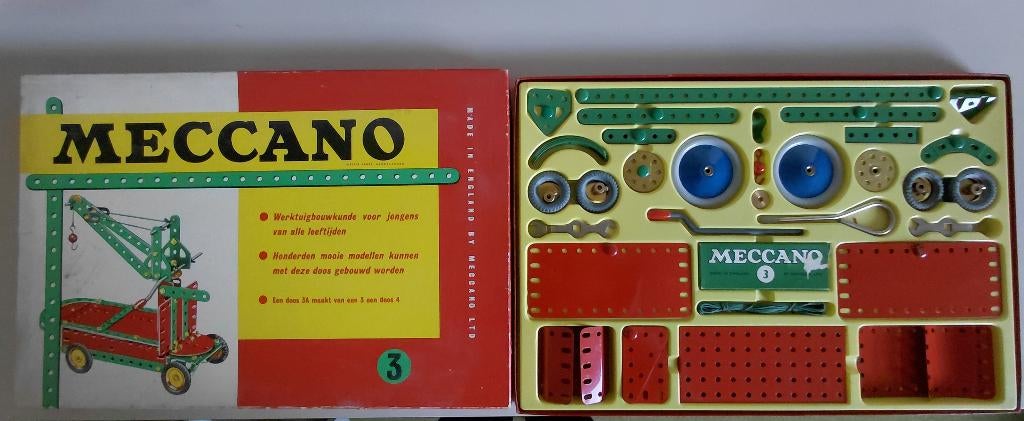 Meccano doos 3 , nieuw, uit 1958, Ophalen, Nieuw, Groter dan 1:32