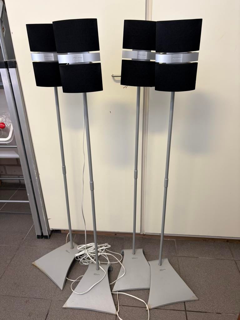 Pioneer surroundboxen/speakers op standaard, Audio, Tv en Foto, Home Cinema-sets, Gebruikt, Minder dan 40 watt, Overige spelers