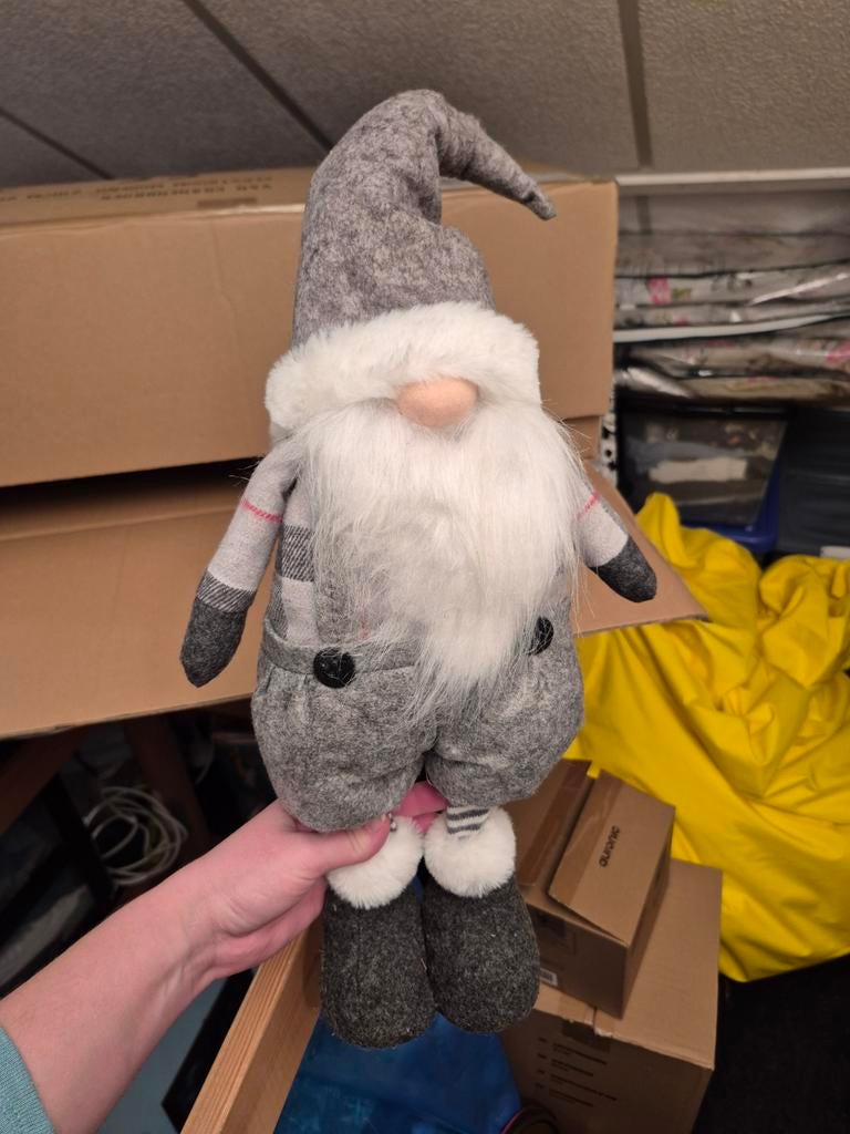 Pluche staande winter kerst gnome, Diversen, Kerst, Ophalen of Verzenden