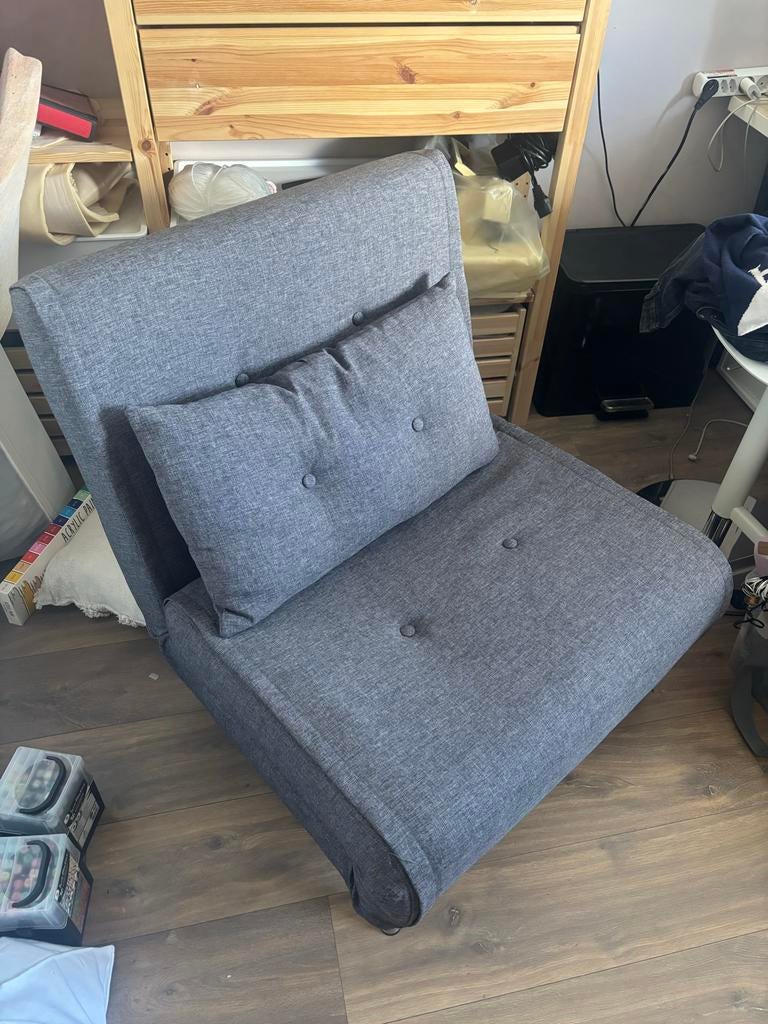 Zo goed als nieuwe verstelbare slaapstoel / loungestoel, Huis en Inrichting, Stoelen, Ophalen, Zo goed als nieuw, Eén, Stof