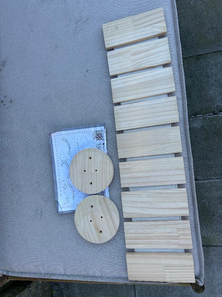 Hangbrug Sia Wandmontage - Natuurlijk dennenhout, Dieren en Toebehoren, Katten-accessoires, Ophalen of Verzenden, Nieuw