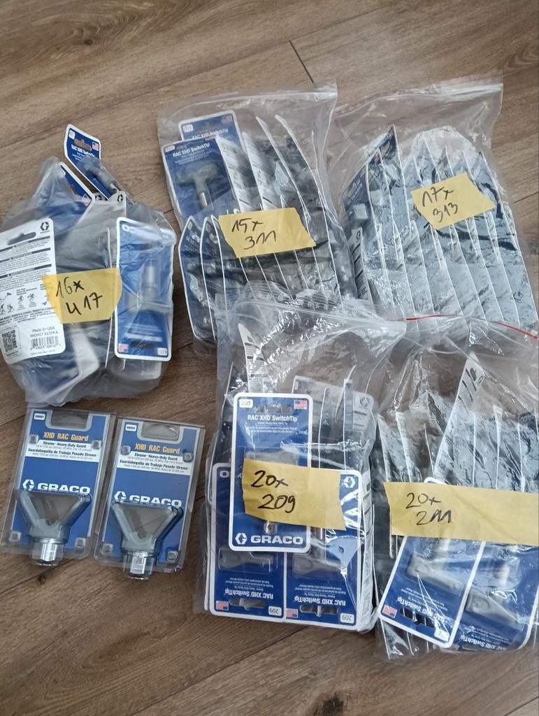 Graco RAC XHD tip 209 211 311 313 417 airless verfspuit, Ophalen, Nieuw, Overige typen