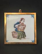 Koninklijke Tichelaar Tegel, ‘Kippenhoudster’, Ophalen of Verzenden