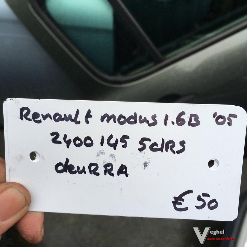Renault Modus 1.6 B 5 drs 2005 Wagennr 2400145 Portier  Link, Ophalen, Gebruikt, -, Deur