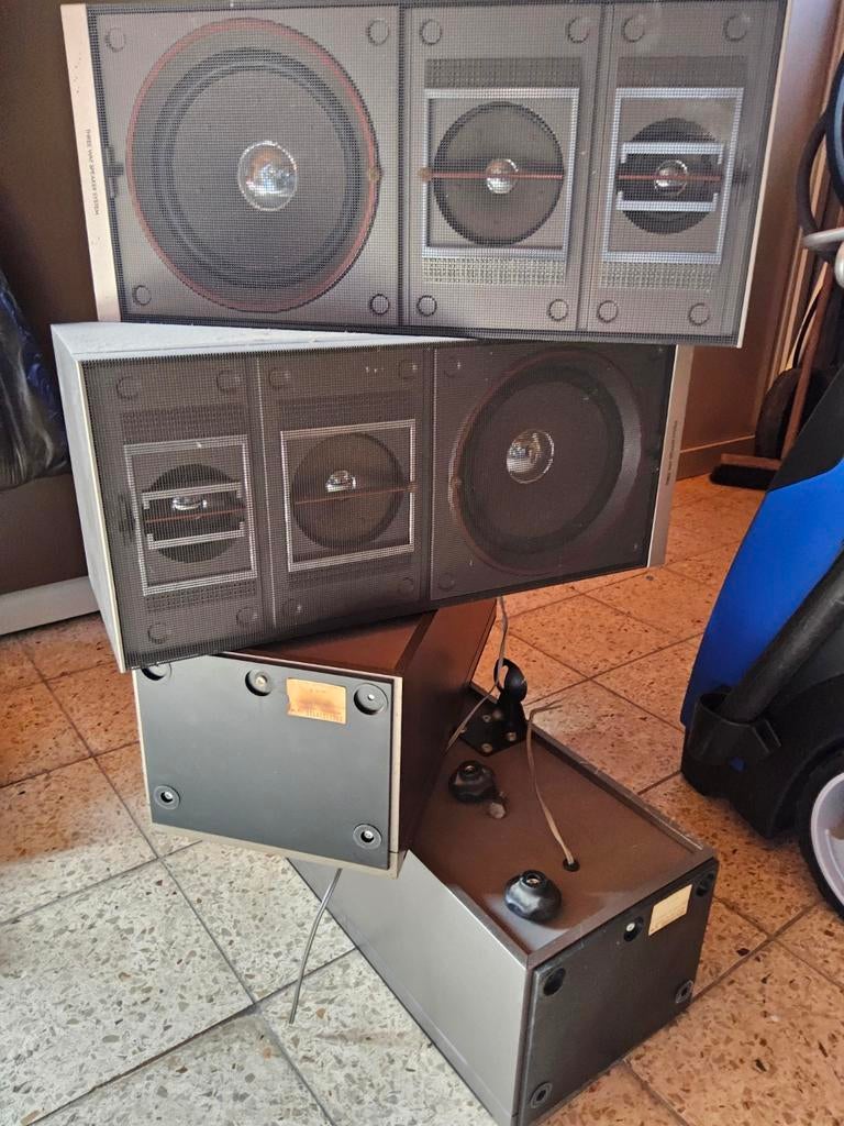 Vintage Geluidsboxen - Three Way Speaker System, Audio, Tv en Foto, Luidsprekers, Overige merken, Gebruikt, Ophalen of Verzenden