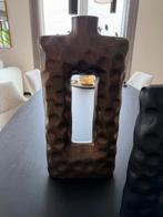 Richmond Interiors vaas Samuel - brushed gold en alain black, Huis en Inrichting, Woonaccessoires | Vazen, Overige materialen