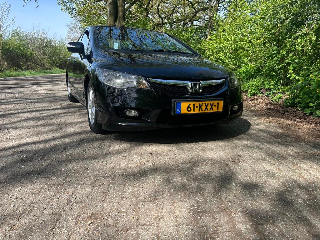 Honda Civic 1.3 Vtec Hybrid 4DR C-tr. 2010 Zwart, Auto's, Honda, Particulier, Civic, Airbags, Airconditioning, Bluetooth, Cruise Control